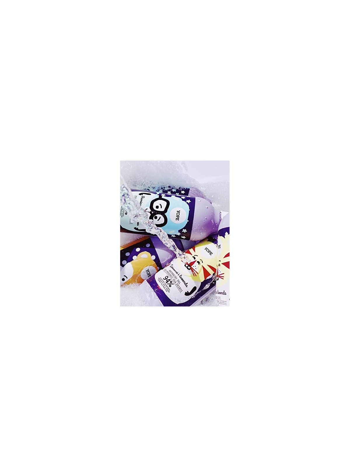 YOPE Gel doccia naturale per bambini Mirtillo Rosso e Lavanda 400ml