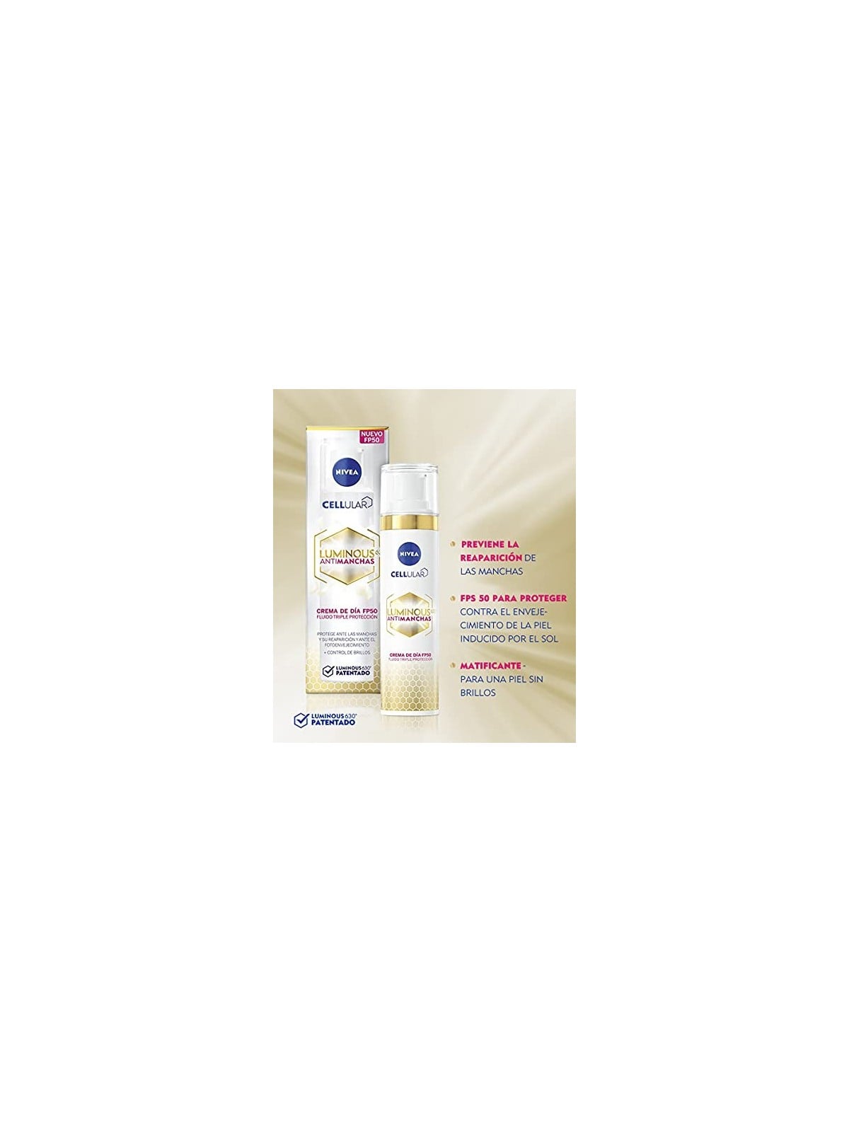 Crema giorno Nivea LUMINOUS 630ï¿½ï¿½ SPF50 40ml