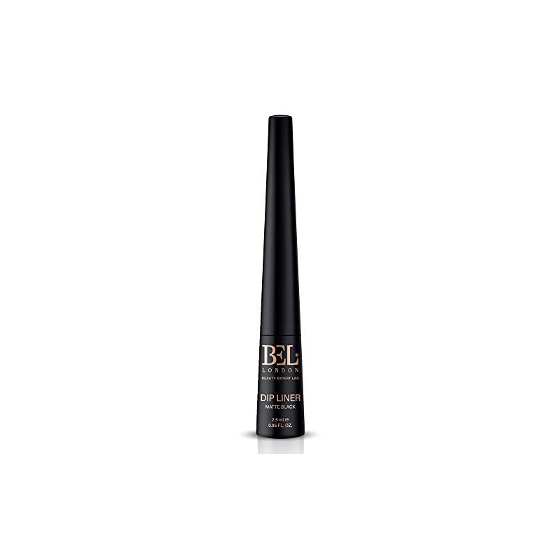 Bel London Dip Liner Aqua Impermeabile Eyeliner Liquido Contorno Colore Nero Opaco 25ml donna