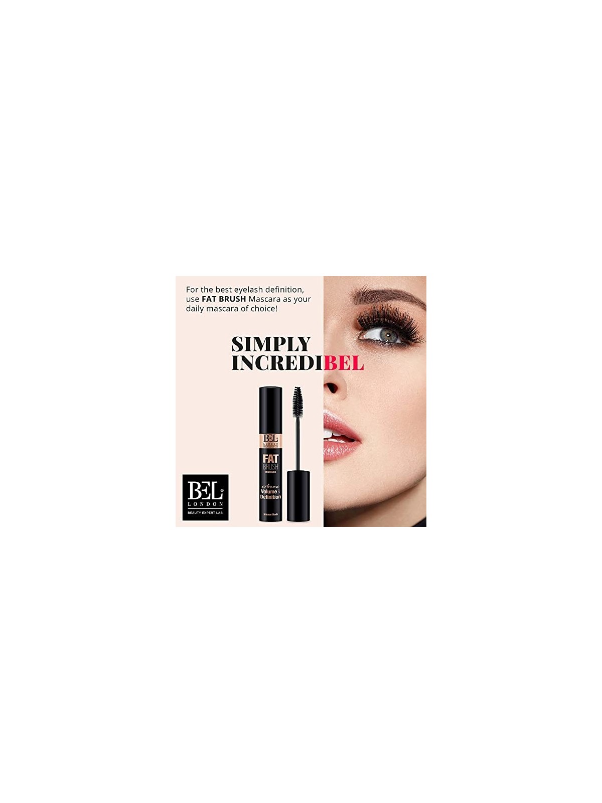 Bel London Mascara Volumizzante Fat Brush Intense Black 135ml donna