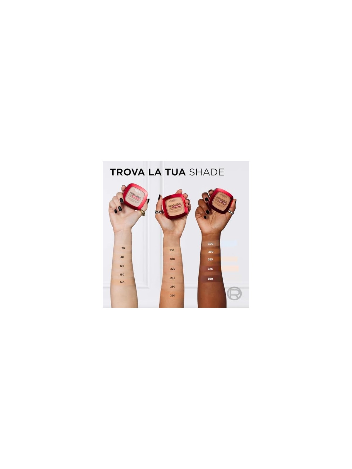 Fondotinta L'Orï¿½ï¿½al Paris INFALLIBLE 24H Fresh Wear in polvere 130 True Beige