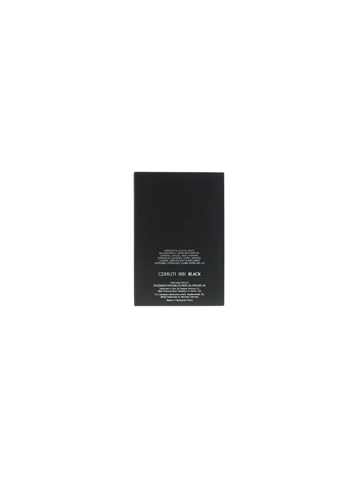 Cerruti 1881 Black Eau De Toilette 100ml Uomo