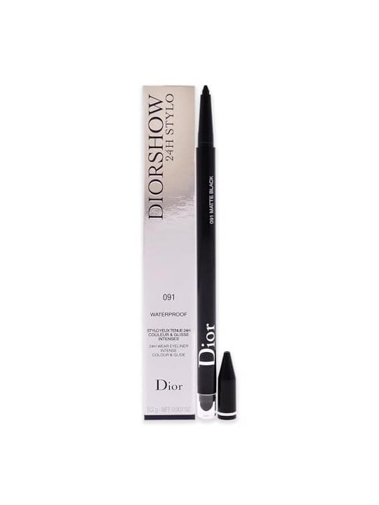 Dior show 24H Stylo Intense Waterproof Eyeliner donna 0,2g Numero 091 Matte Black Dior www.essenzetotalstyle.com 