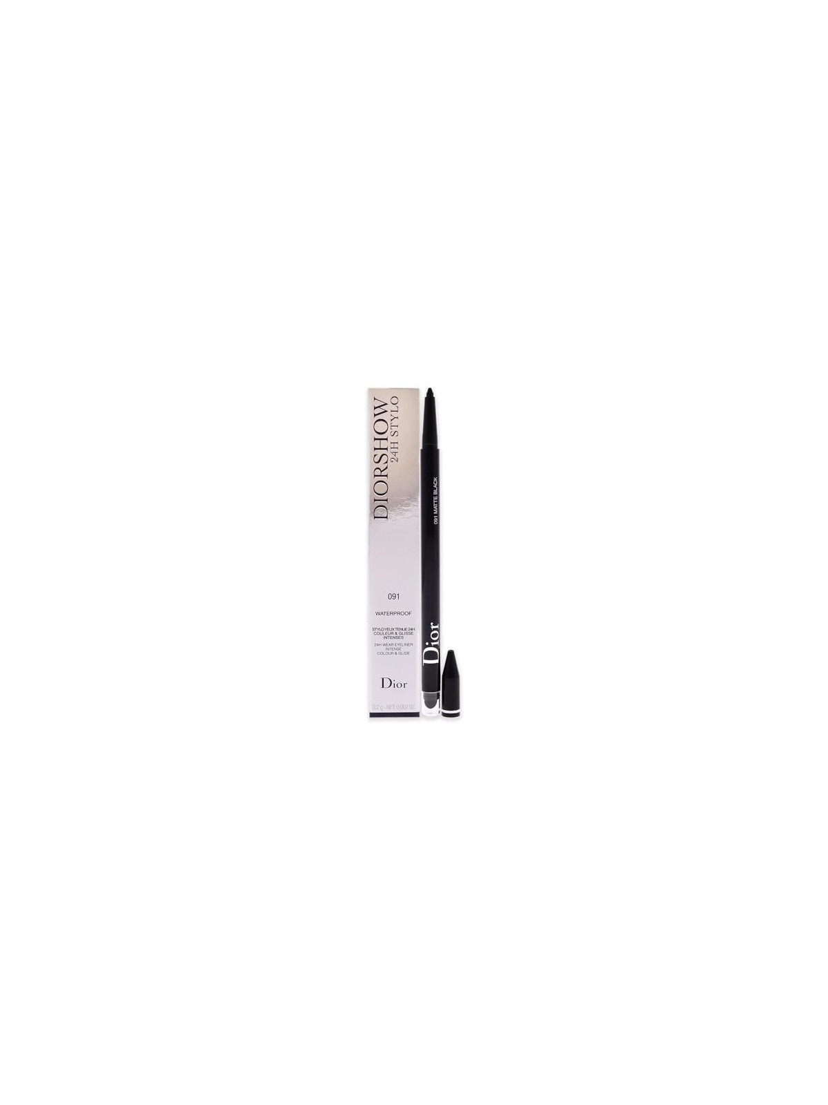 Dior show 24H Stylo Intense Waterproof Eyeliner donna 0,2g Numero 091 Matte Black Dior www.essenzetotalstyle.com 