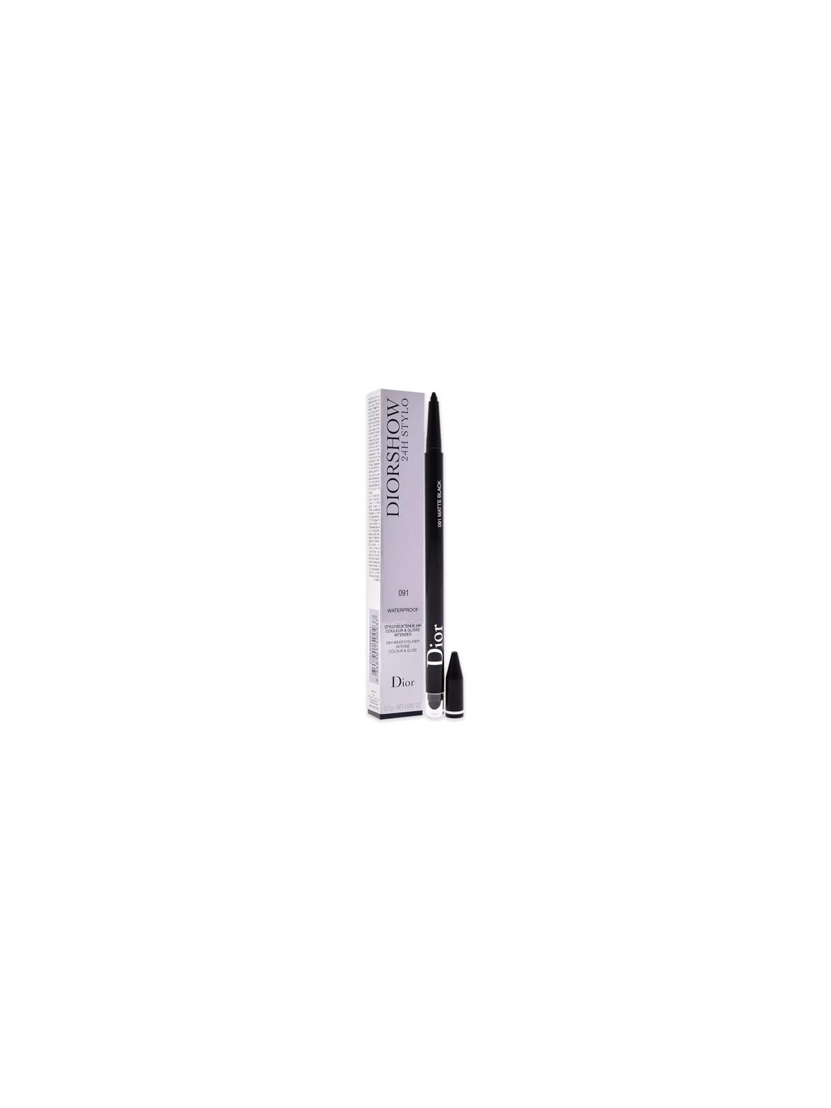 Dior show 24H Stylo Intense Waterproof Eyeliner donna 0,2g Numero 091 Matte Black Dior www.essenzetotalstyle.com 