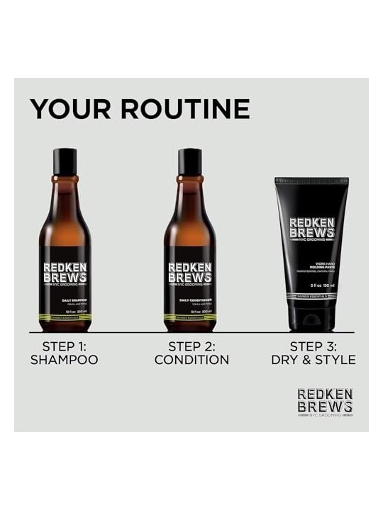 Redken Pasta modellante per capelli Brews Molding Paste 150ml uomo Redken www.essenzetotalstyle.com 