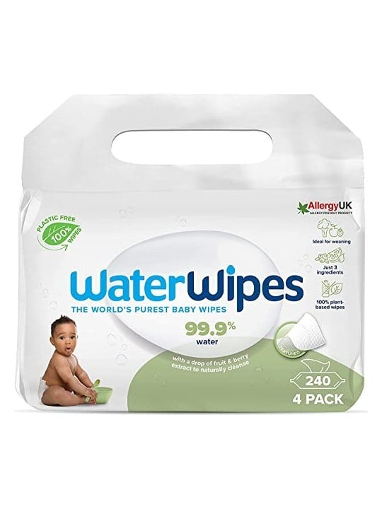 Salviettine umidificate Soapberry per bambini Waterwipes 4x60 pz