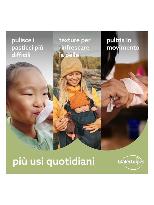 Salviettine umidificate Soapberry per bambini Waterwipes 4x60 pz