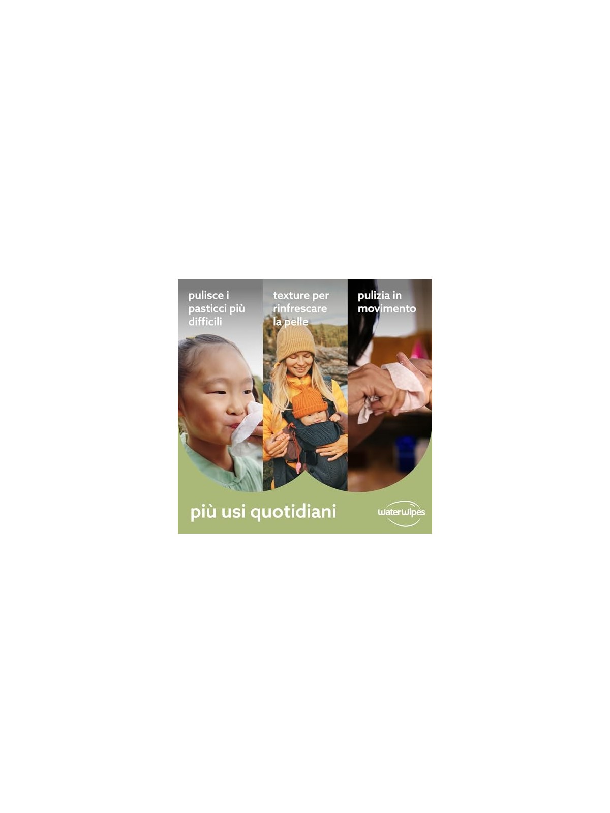 Salviettine umidificate Soapberry per bambini Waterwipes 4x60 pz