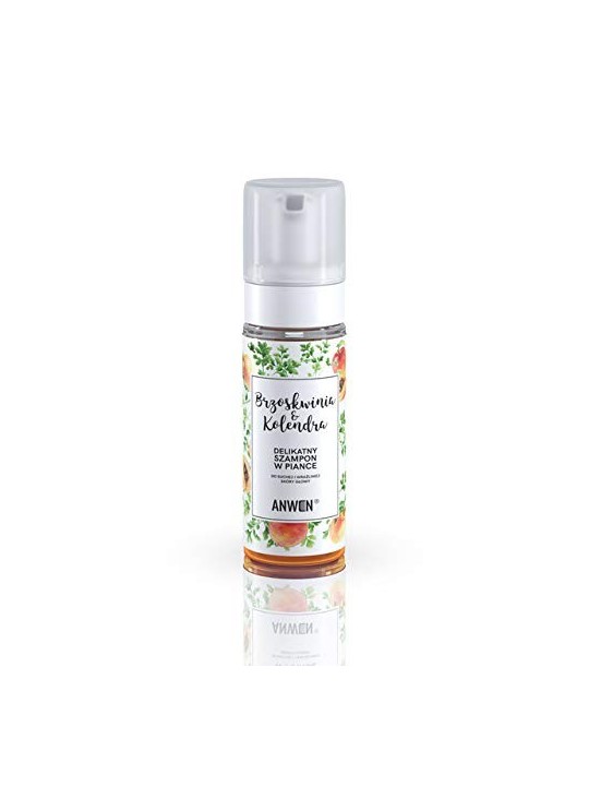 Shampoo in schiuma per cuoio capelluto secco e sensibile Pesca e Coriandolo 170ml