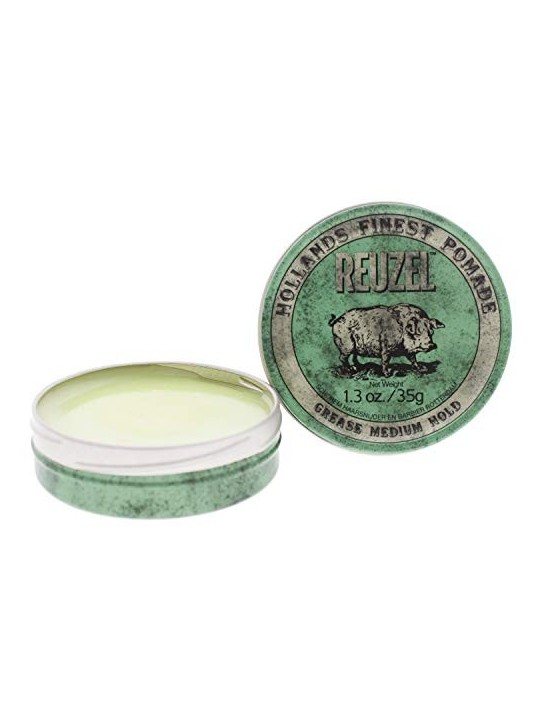 Reuzel Grease Medum Hol Green Pomade Pomata per capelli donna 350g