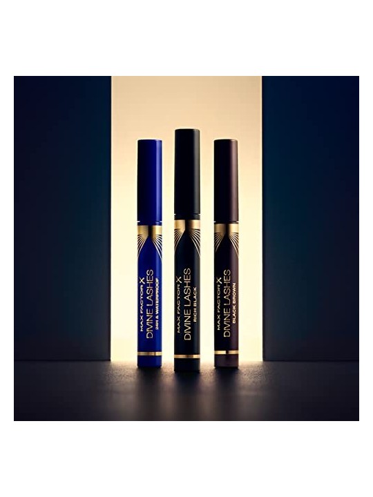 Max Factor Mascara Divine Lashes 24H Waterproof Mascara volume waterproof 9 ml donna Black