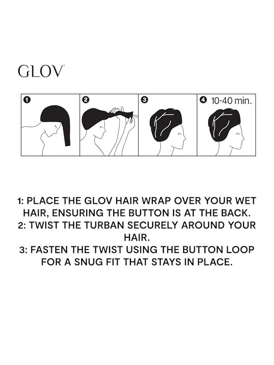 GLOV Hair Wrap Morbido turbante per capelli di Cheetah