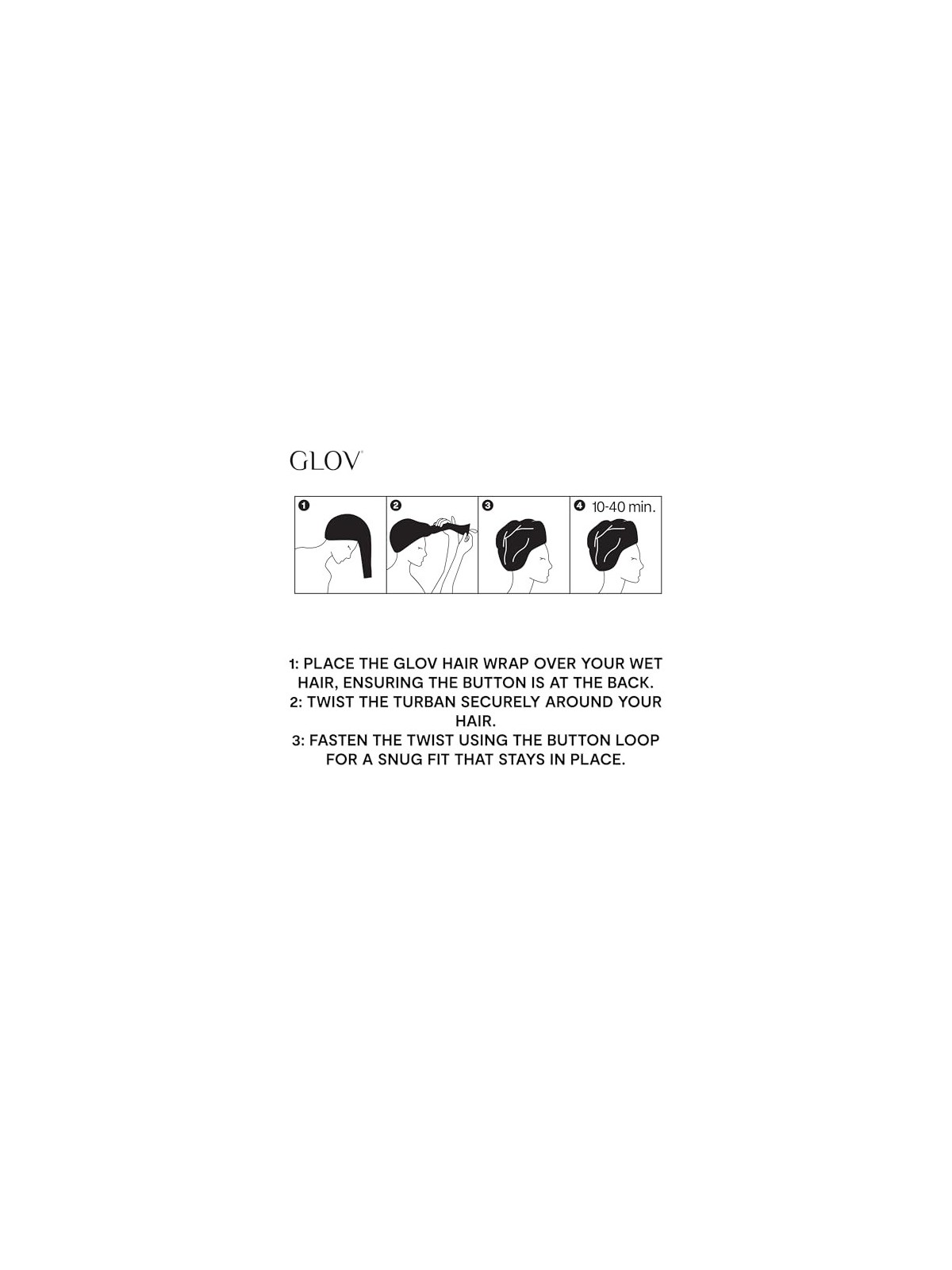 GLOV Hair Wrap Morbido turbante per capelli di Cheetah