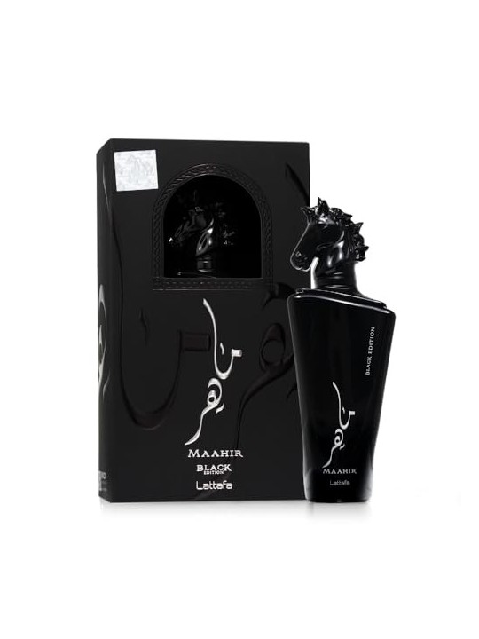 Lattafa Maahir Black Edition eau de parfum Spray 100ml Lattafa Perfumes www.essenzetotalstyle.com 