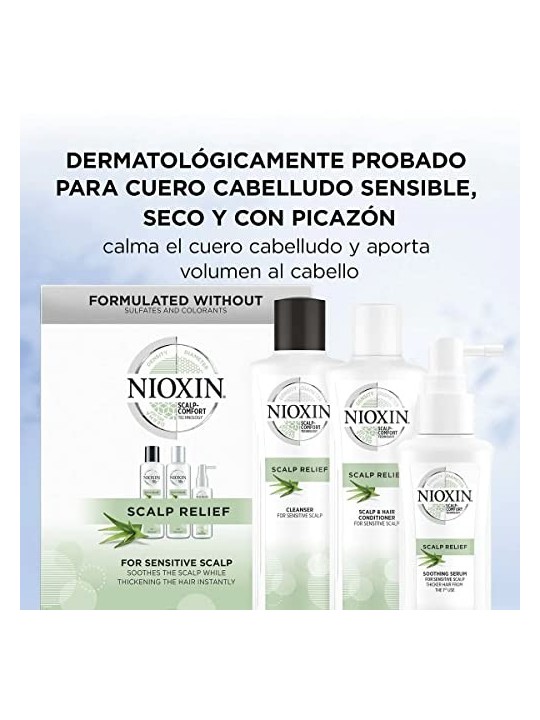 Nioxin SCALP RELIEF Detergente per Cuoio Capelluto Sensibile 200 ml