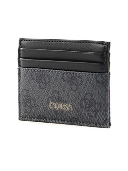 Guess Vezzola Black Leather Credit Card Holder