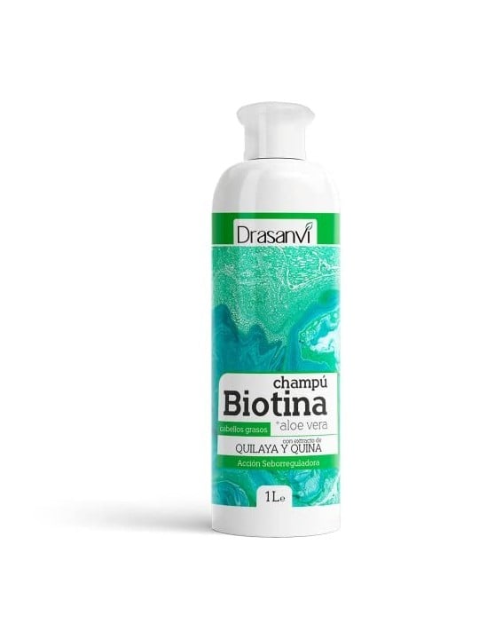 Shampoo Biotina e Aloe Vera per Capelli Grassi 1000ml Unisex