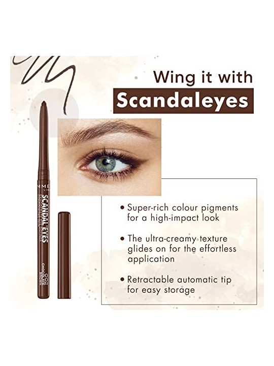 Rimmel Scandal Eyes Exaggerate Eye Definer Marrone Cioccolato 0,35 g