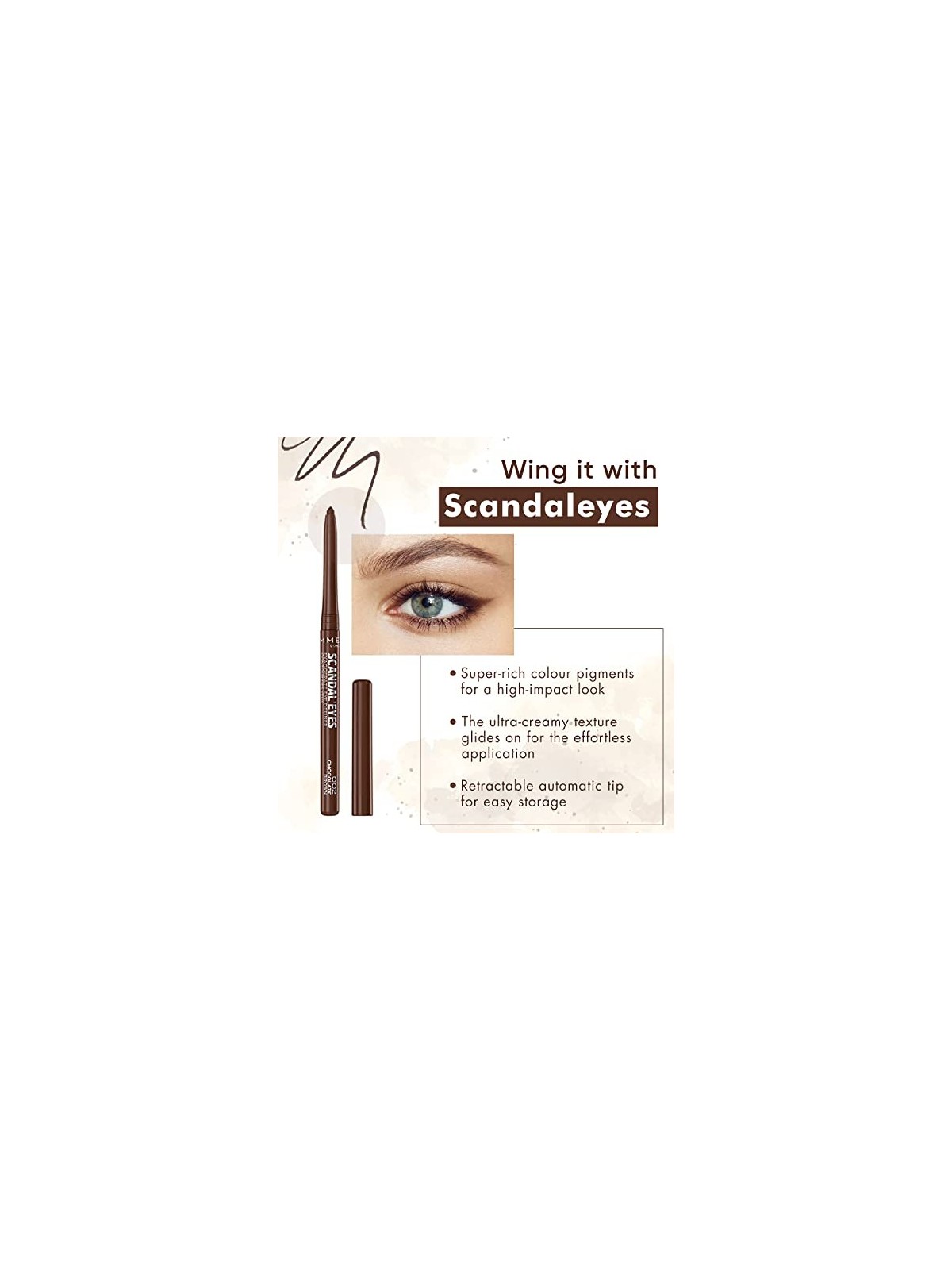Rimmel Scandal Eyes Exaggerate Eye Definer Marrone Cioccolato 0,35 g