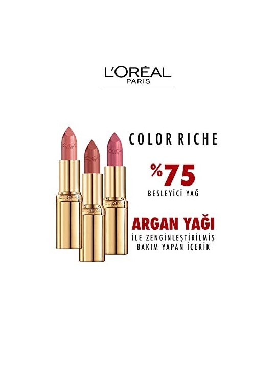 L'Orï¿½ï¿½al Color Riche Listick Moisturizing Lipstick 48 g 125