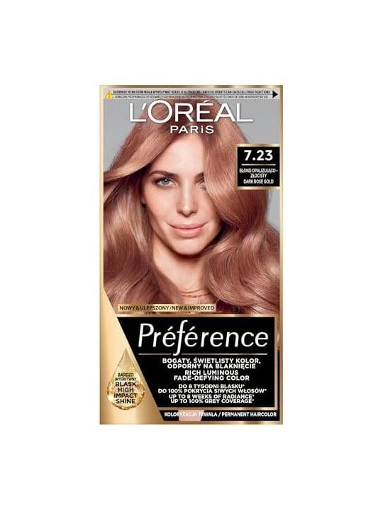 Tintura per capelli Preference 723 Dark Rose Gold