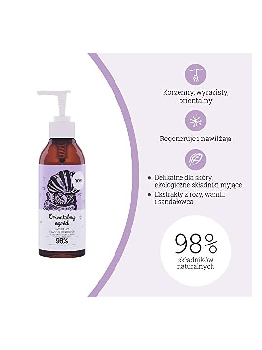 YOPE Shampoo naturale per capelli Oriental Garden 300ml