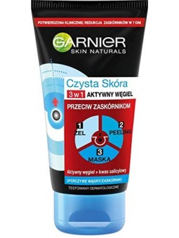 GARNIER Clean Skin Intensive Charcoal gel 3in1