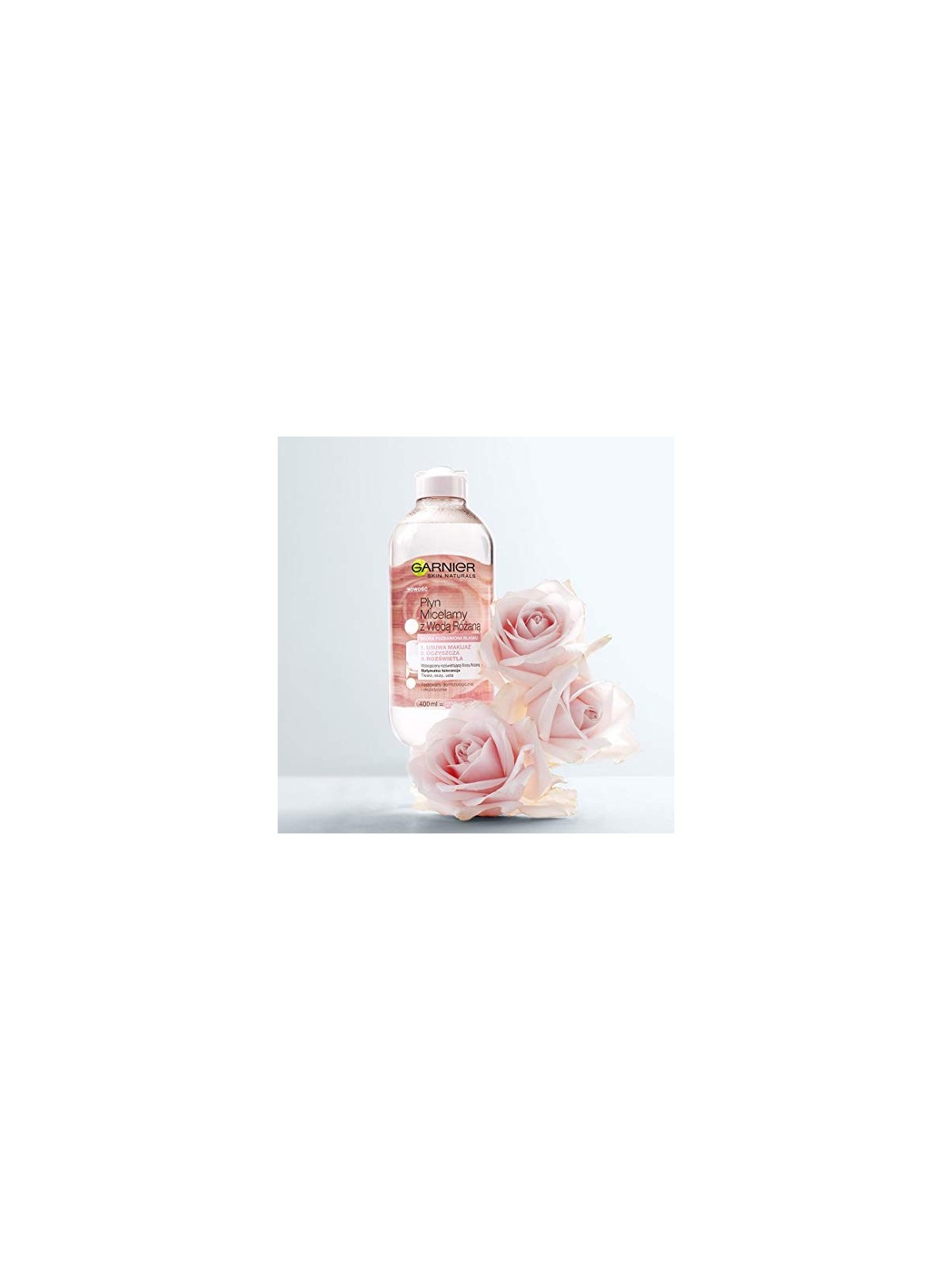GARNIER Skin Naturals Fluido micellare alla rosa per il viso 400ml