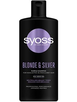 Shampoo Syoss Blonde & Silver Purple per capelli biondi e grigi