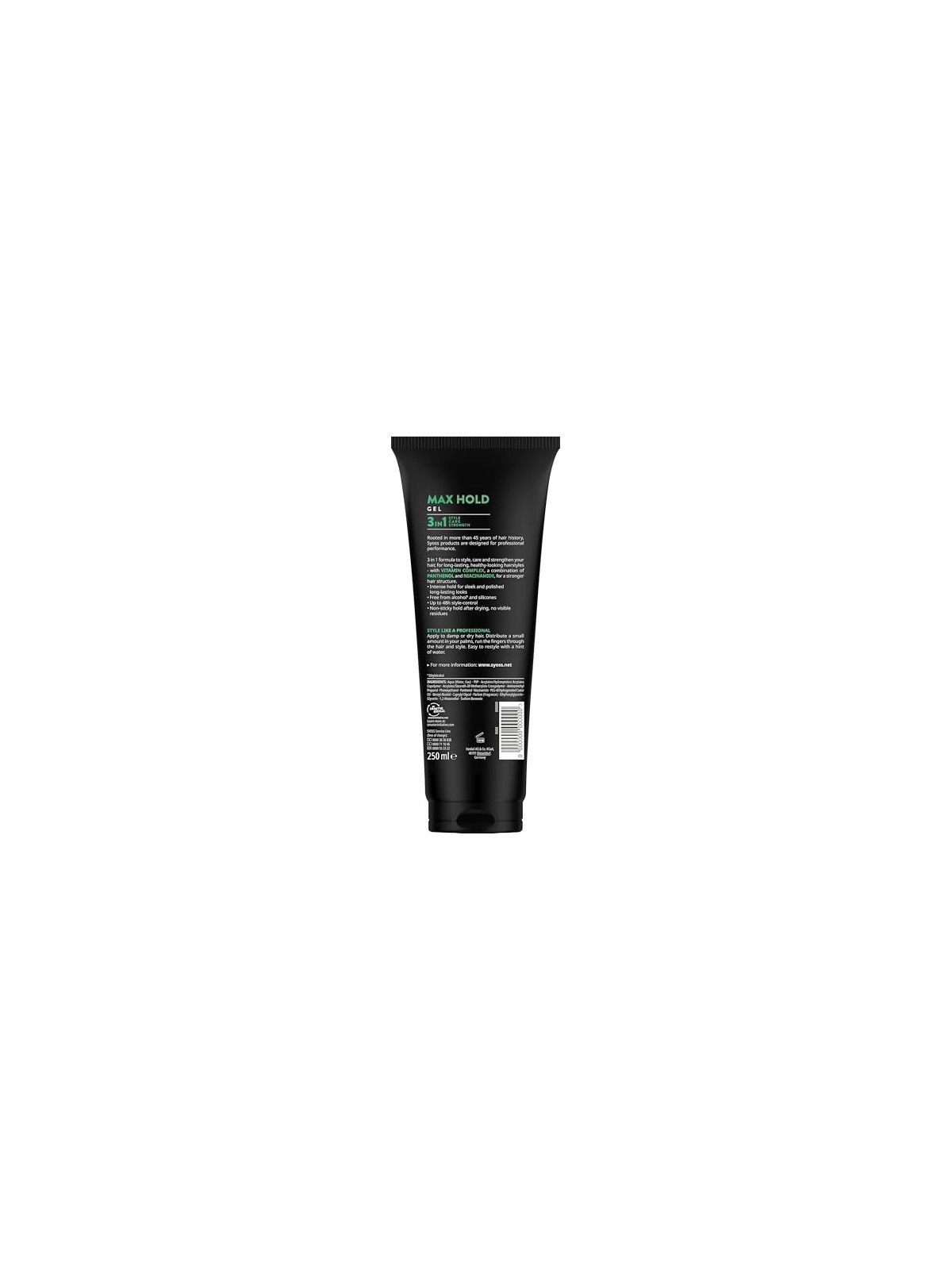 SYOSS Gel Max Hold gel per capelli per una tenuta mega-forte