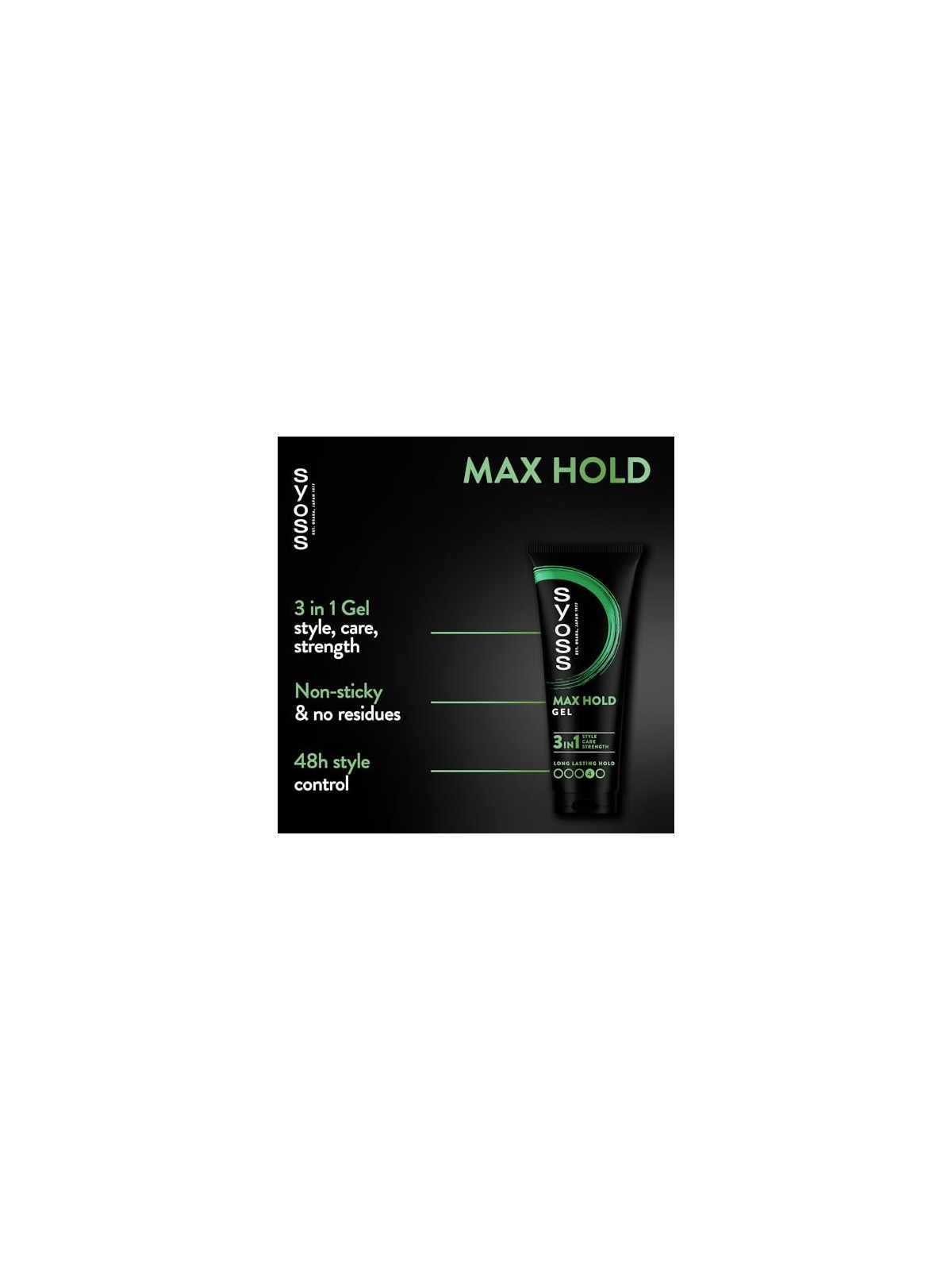 SYOSS Gel Max Hold gel per capelli per una tenuta mega-forte