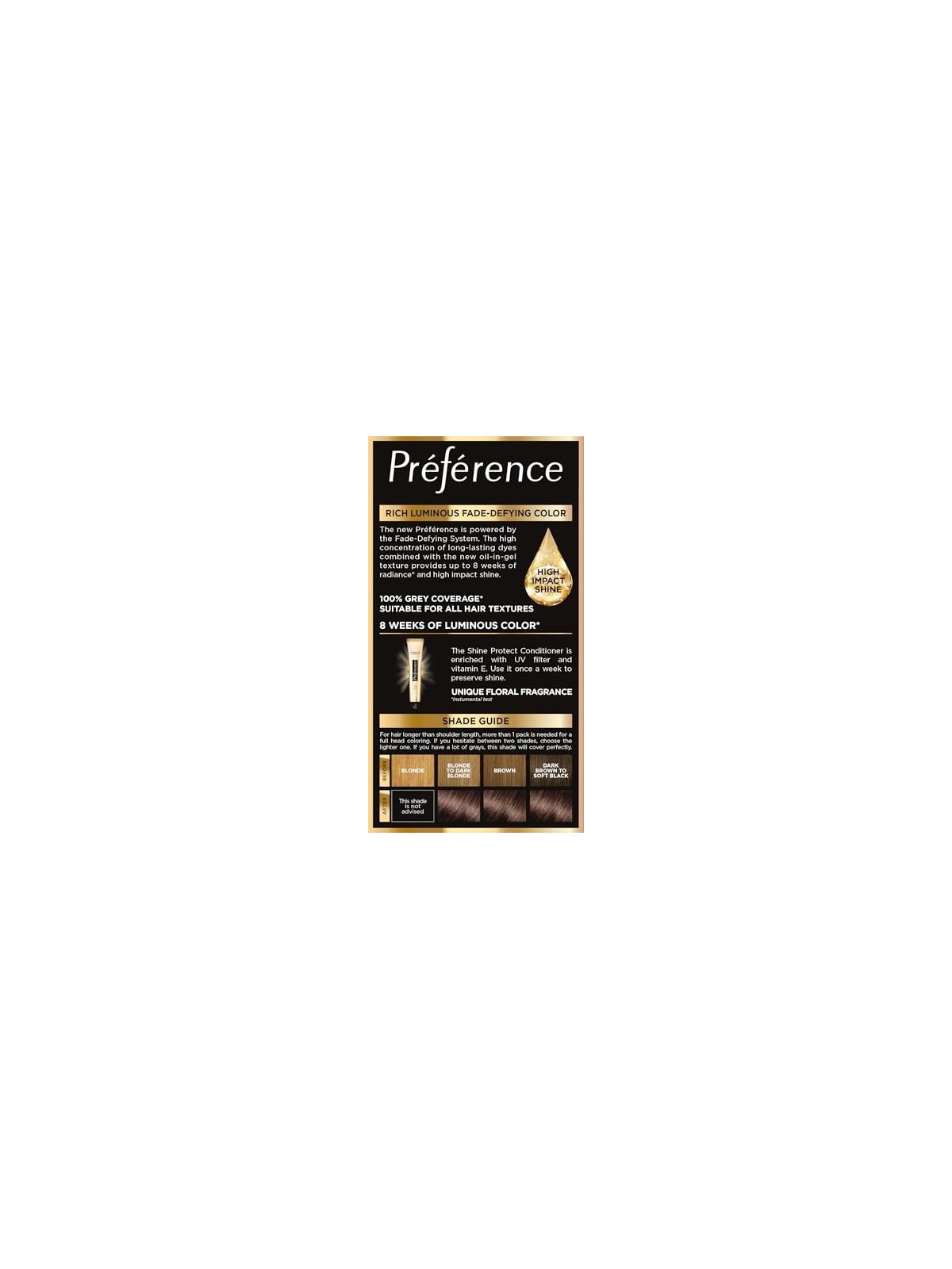LOREAL Preference Hair Dye 40 Tahiti Brown