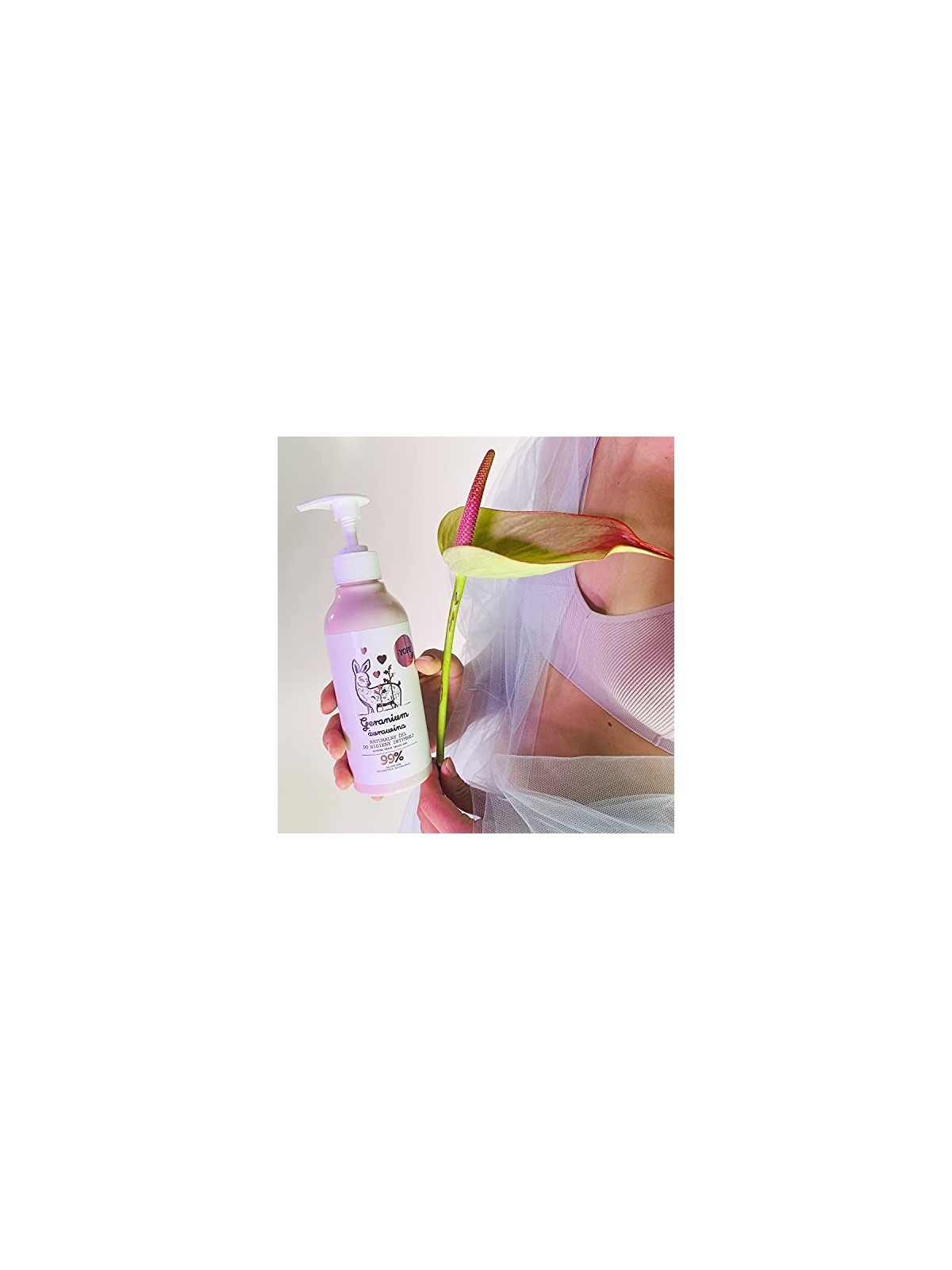 Gel igiene intima naturale Geranio e Mirtillo Rosso 300ml