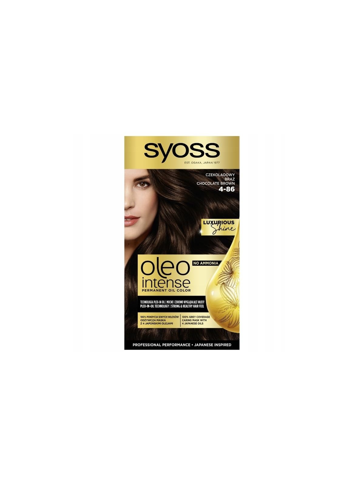Syoss Oleo Intense Colore Permanente per Capelli a Olio 50 ml 486 Marrone Cioccolato donna