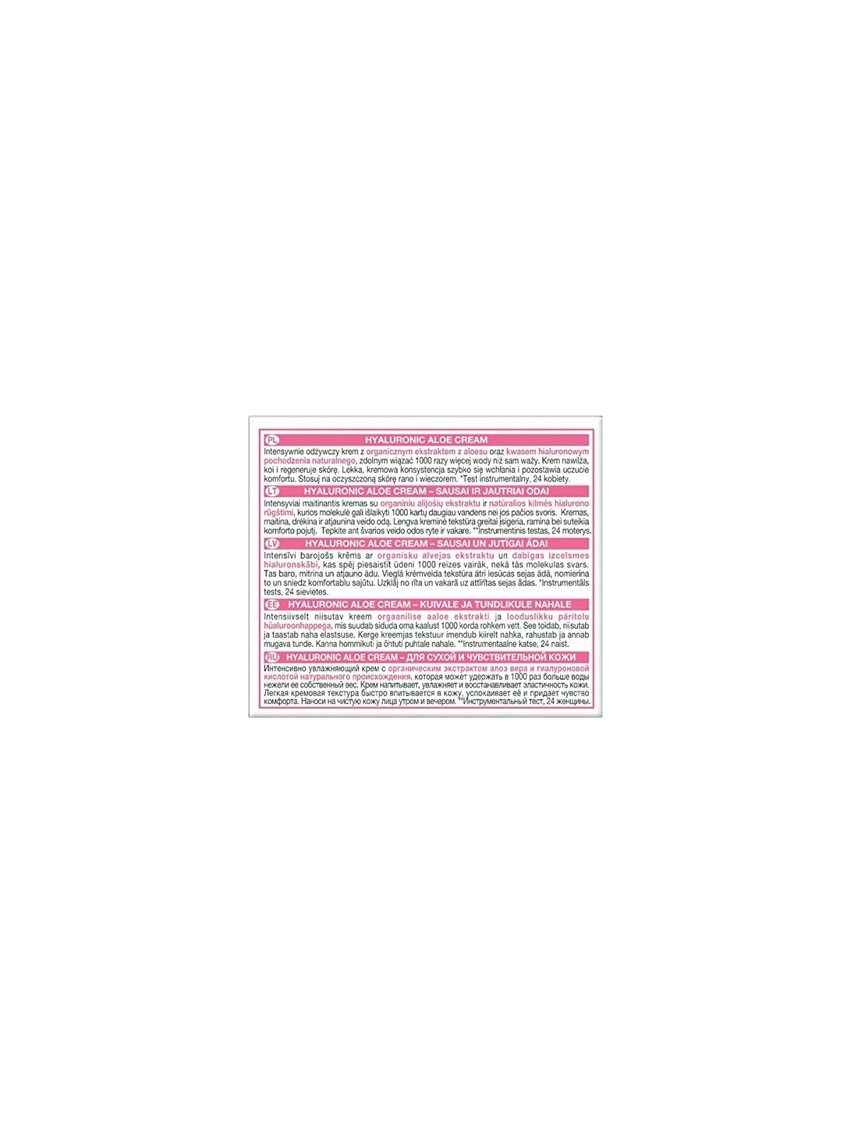 GARNIER Skin Naturals Hyaluronic Aloe Cream crema nutriente leggera 50ml