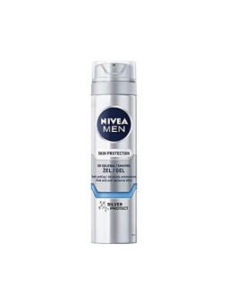 NIVEA Men Skin Protection Silver Protect gel da barba 200ml