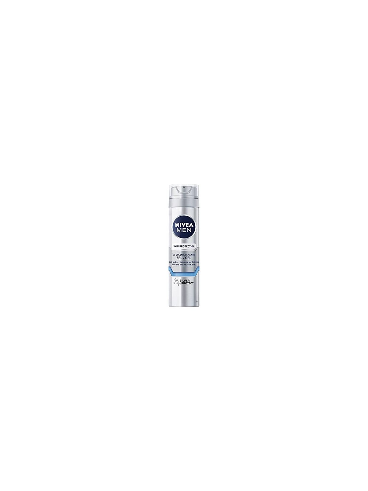 NIVEA Men Skin Protection Silver Protect gel da barba 200ml
