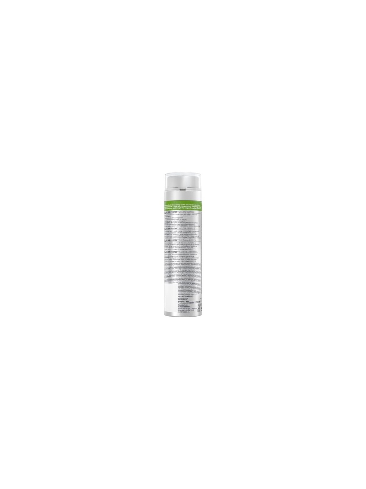 NIVEA Men Skin Protection Silver Protect gel da barba 200ml