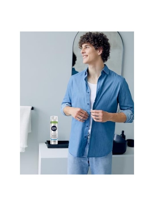 NIVEA Men Skin Protection Silver Protect gel da barba 200ml