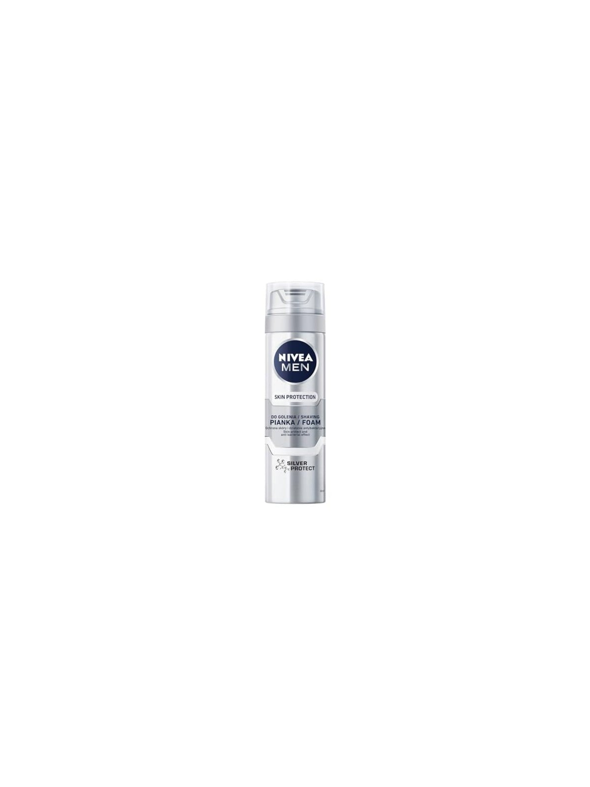 NIVEA Men Skin Protection Silver Protect schiuma da barba 200ml