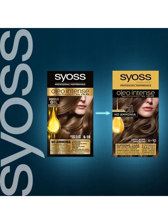 Syoss Oleo Intense Colore Permanente per Capelli con Olio Donna 50ml