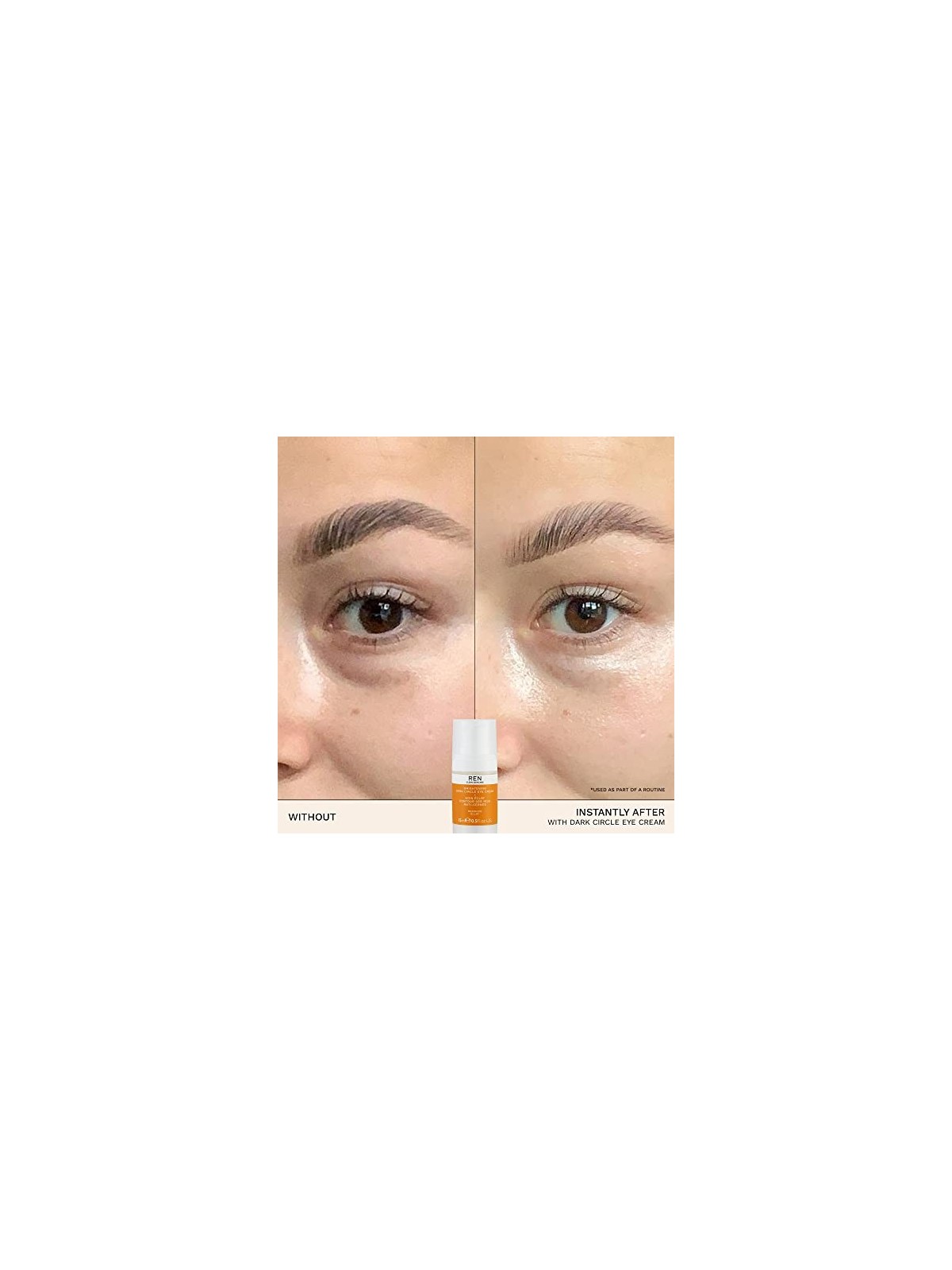 REN Brightening Dark Circle Eye Cream unisex 15ml Radiance, All Skin Types