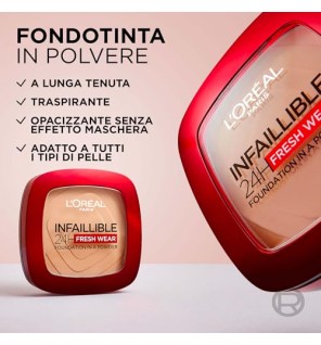 Fondotinta Infallibile 24H Fresh Wear in polvere 9 g donna 120 Vanilla