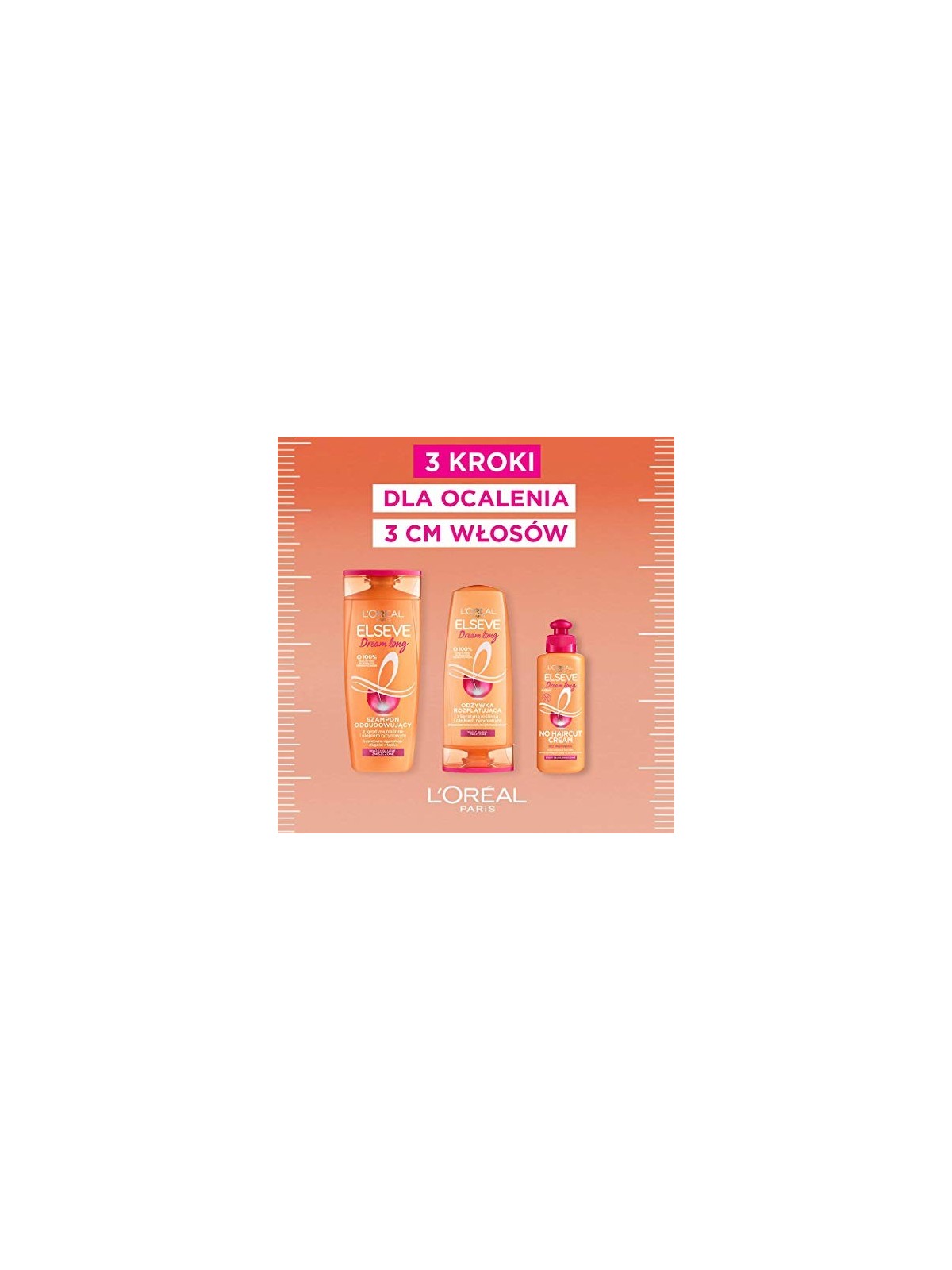 LOREAL Elseve Dream Long shampoo ricostruttore per capelli lunghi e danneggiati 400ml