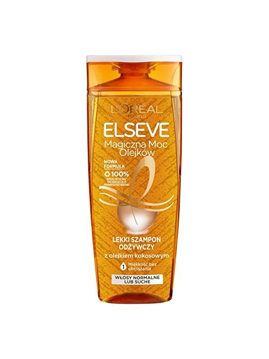 LOREAL Elseve Magical Power of Oils shampoo nutriente leggero Olio di cocco 400ml