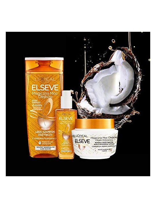 LOREAL Elseve Magical Power of Oils shampoo nutriente leggero Olio di cocco 400ml