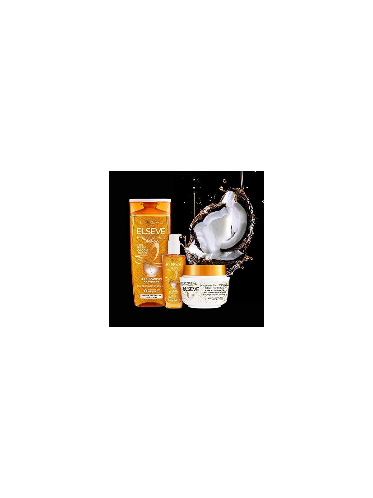 LOREAL Elseve Magical Power of Oils shampoo nutriente leggero Olio di cocco 400ml