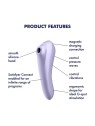 Dual Pleasure Air Pulse Vibrator with Bluetooth