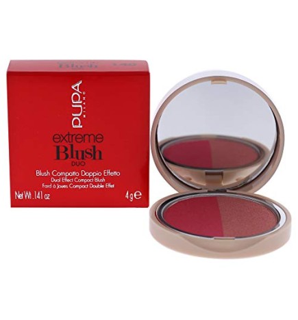 Pupa Extreme Blush DUO Blush in Polvere 4 g 140 Radiant Flamingo Glow Creamy donna